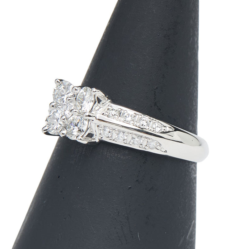 Pt900 プラチナ ダイヤ0.76ct リング 指輪 レディース 13号 【中古】