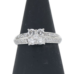 Pt900 プラチナ ダイヤ0.76ct リング 指輪 レディース 13号 【中古】