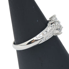 Pt900 プラチナ ダイヤ0.76ct リング 指輪 レディース 13号 【中古】
