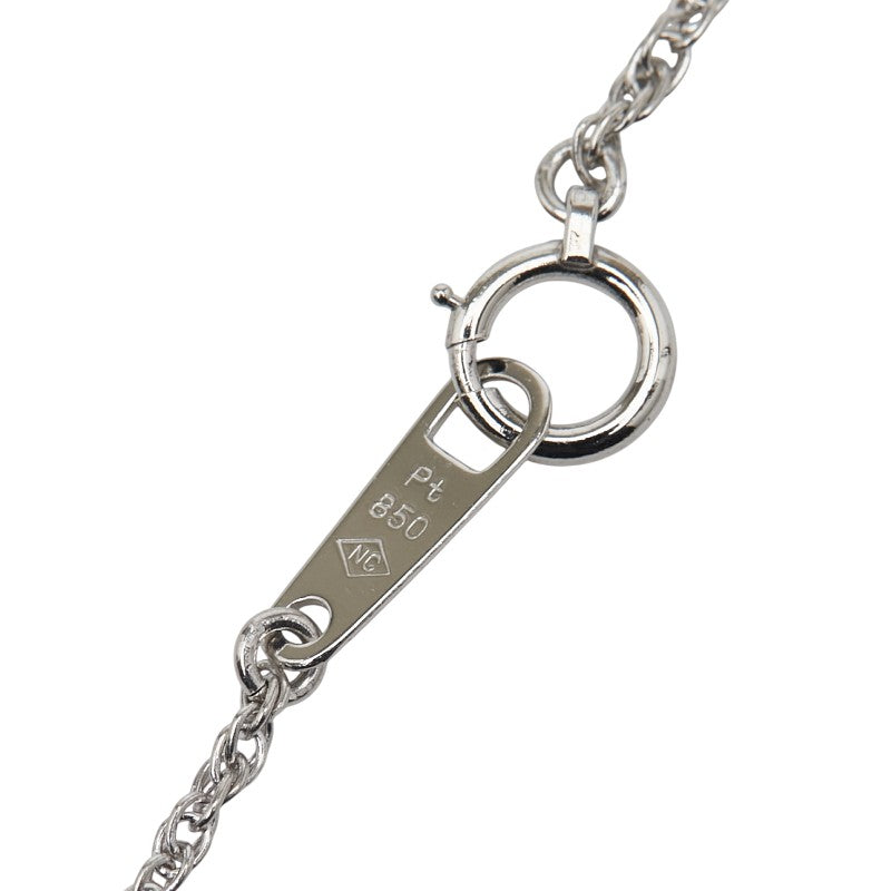 Pt900 プラチナ Pt850 プラチナ エメラルド2.22ct ダイヤ0.88ct ペンダントネックレス レディース 【中古】