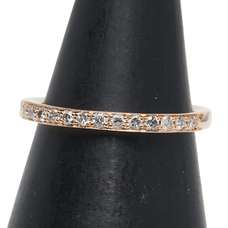 ヨンドシー K18PG ピンクゴールド ダイヤ リング 指輪 レディース 4℃ 6号 【中古】