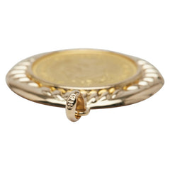 K24YG イエローゴールド K18YG イエローゴールド エリザベス2世 オーストラリア ナゲット15ドル金貨 1/10 OZ ペンダントトップ レディース 【中古】