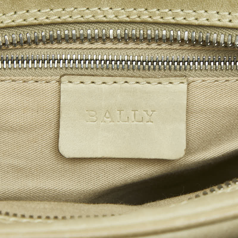 バリー トレインスポッティング ショルダーバッグ カーキ レッド レザー メンズ BALLY 【中古】