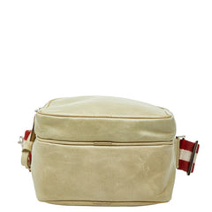 バリー トレインスポッティング ショルダーバッグ カーキ レッド レザー メンズ BALLY 【中古】