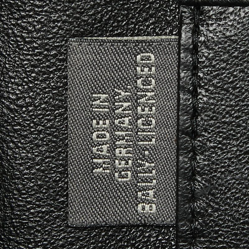 バリー オーストリッチ ハンドバッグ ブラック レザー レディース BALLY 【中古】