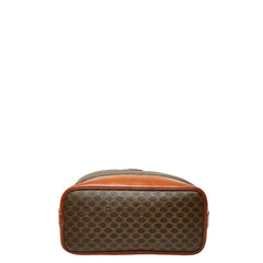 セリーヌ マカダム 巾着バッグ ワンショルダーバッグ ブラウン PVC レザー レディース CELINE 【中古】