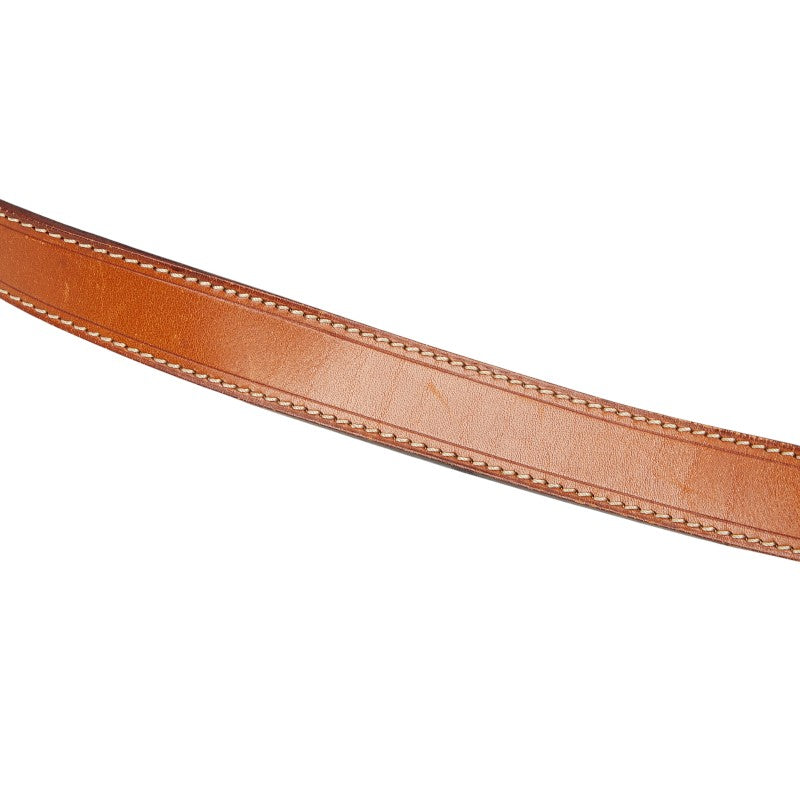 セリーヌ マカダム 巾着バッグ ワンショルダーバッグ ブラウン PVC レザー レディース CELINE 【中古】