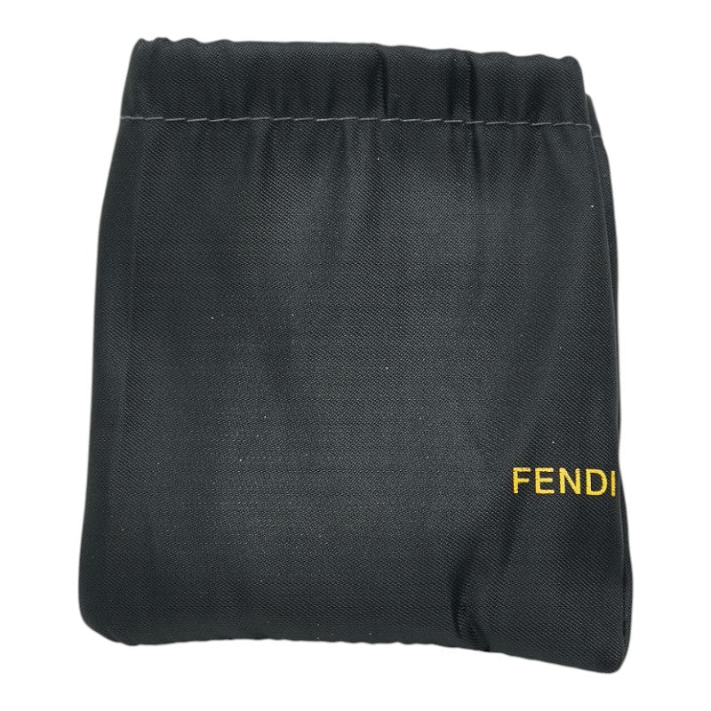 フェンディ ズッキーノ キーケース 6連 8AP002 オレンジ レザー レディース FENDI 【中古】