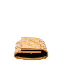 フェンディ ズッキーノ キーケース 6連 8AP002 オレンジ レザー レディース FENDI 【中古】