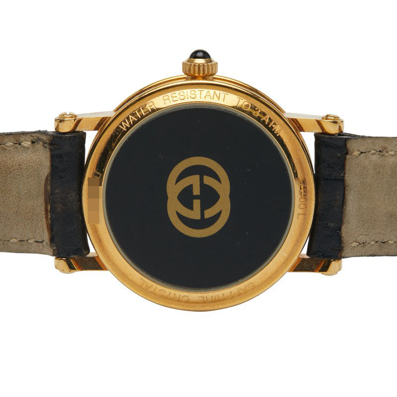 グッチ 腕時計 7200L クオーツ ホワイト文字盤 ステンレススチール レザー レディース GUCCI 【中古】