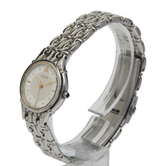セイコー クレドール 腕時計 7371-5030 クオーツ ホワイト文字盤 ステンレススチール レディース SEIKO 【中古】