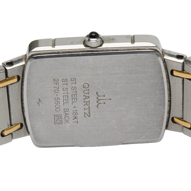 セイコー クレドール 腕時計 2F70-5600 クオーツ シルバー文字盤 ステンレススチール メッキ レディース SEIKO 【中古】