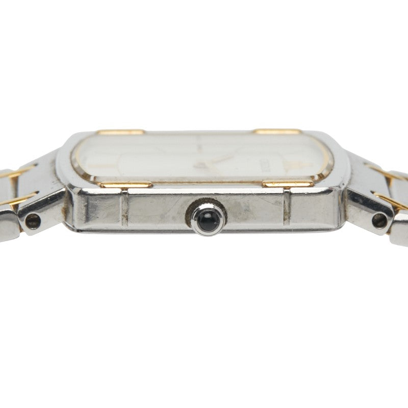 セイコー クレドール 腕時計 2F70-5600 クオーツ シルバー文字盤 ステンレススチール メッキ レディース SEIKO 【中古】