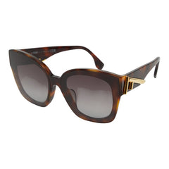 フェンディ ファースト ハバナアセテート サングラス FE40098F ブラウン プラスチック レディース FENDI 【中古】