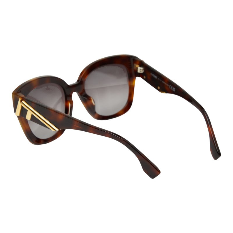 フェンディ ファースト ハバナアセテート サングラス FE40098F ブラウン プラスチック レディース FENDI 【中古】