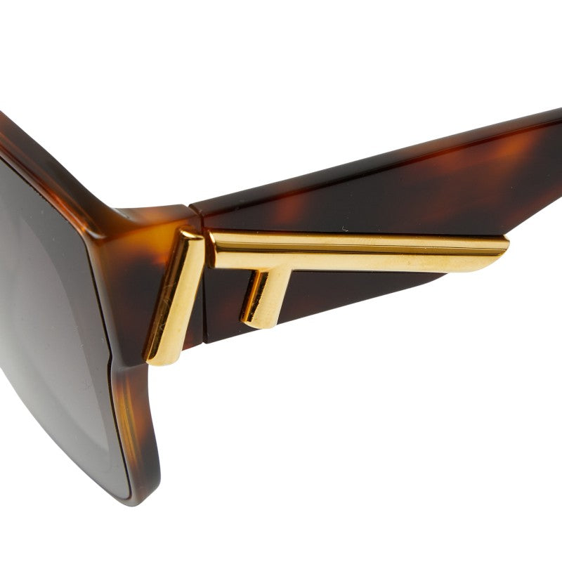 フェンディ ファースト ハバナアセテート サングラス FE40098F ブラウン プラスチック レディース FENDI 【中古】