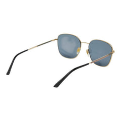 グッチ ウェリントン UVカット サングラス GG0837SK ブラック ゴールド ブルー プラスチック メッキ レディース GUCCI 【中古】