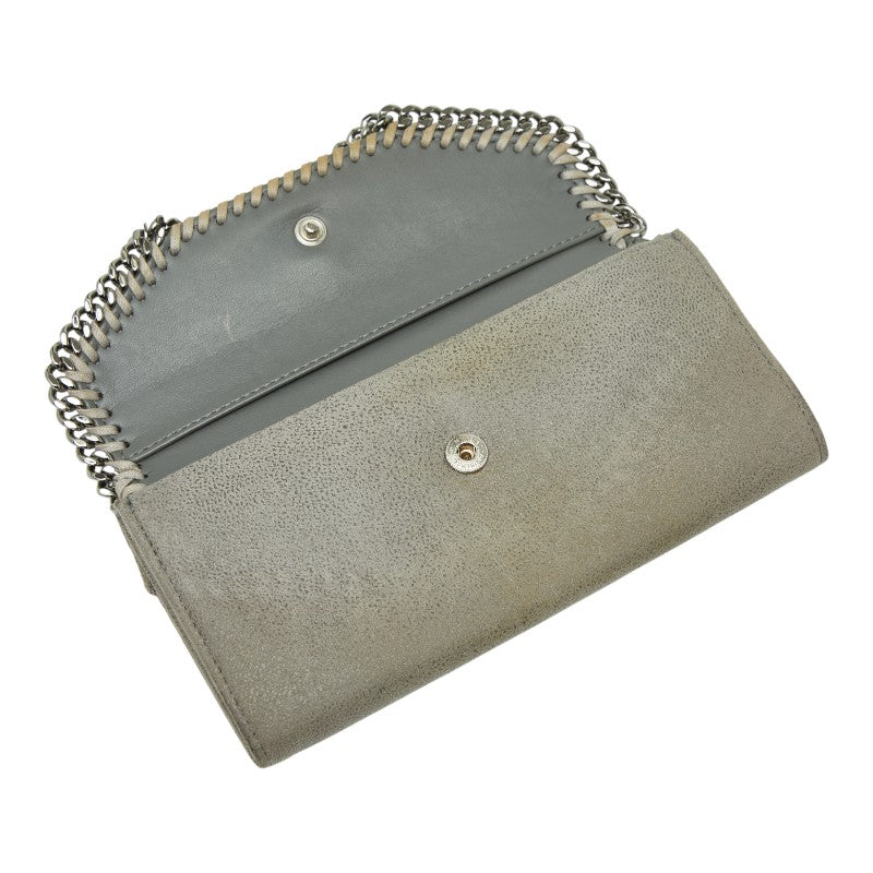 ファラベラ 長財布 グレー ポリエステル メタル レディース 【中古】