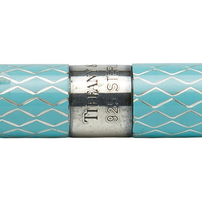 ティファニー パースペン ボールペン ライトブルー シルバー SV925 シルバー レディース TIFFANY&Co. 【中古】