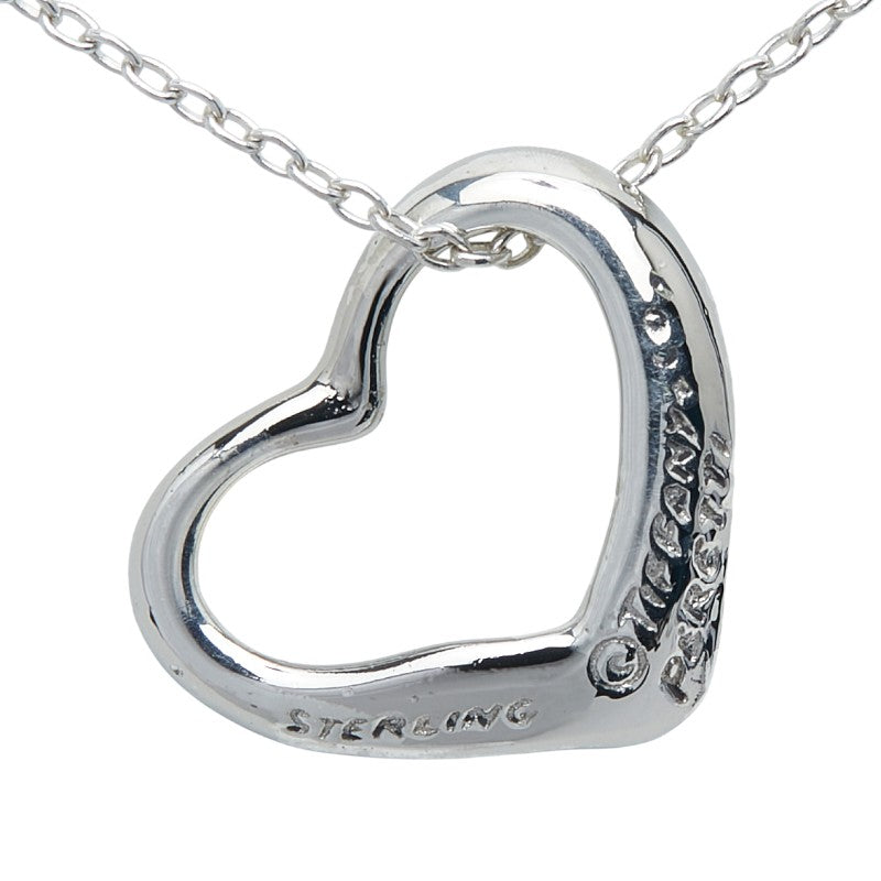 ティファニー オープンハート ペンダントネックレス スターリングシルバー レディース TIFFANY&Co. 【中古】