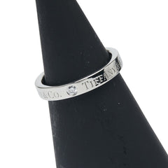 ティファニー バンド 3Pダイヤ リング 指輪 Pt950 プラチナ レディース TIFFANY&Co. 【中古】