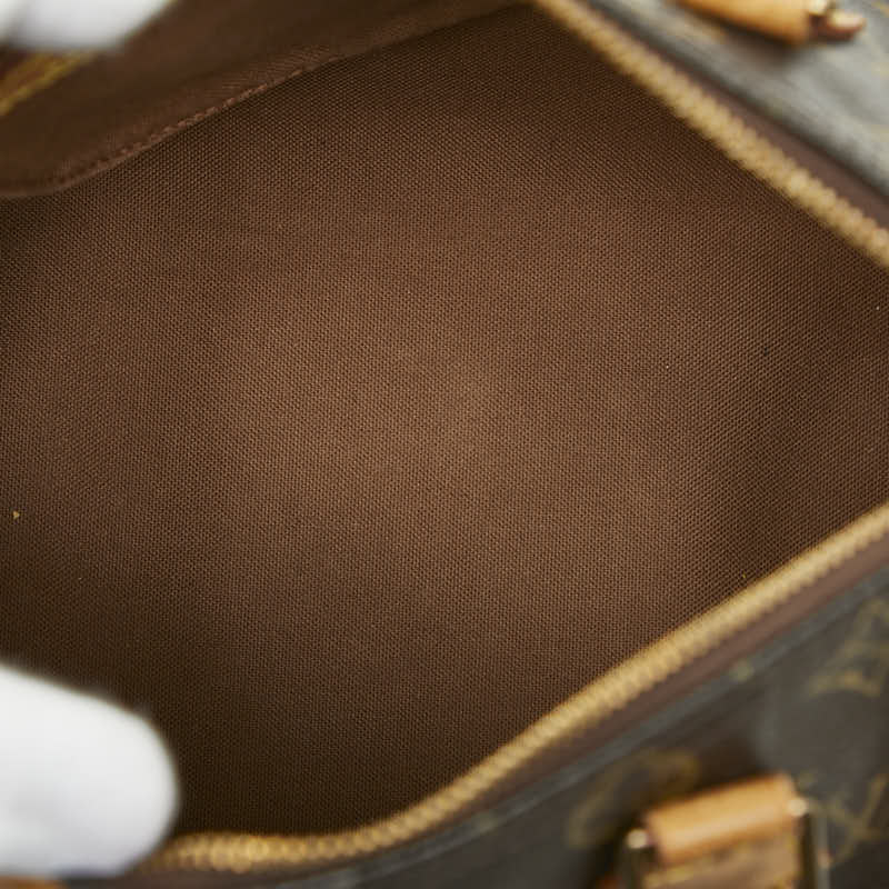 ルイ ヴィトン モノグラム スピーディ25 ミニボストンバッグ ハンドバッグ M41528 ブラウン PVC レザー レディース LOUIS VUITTON 【中古】