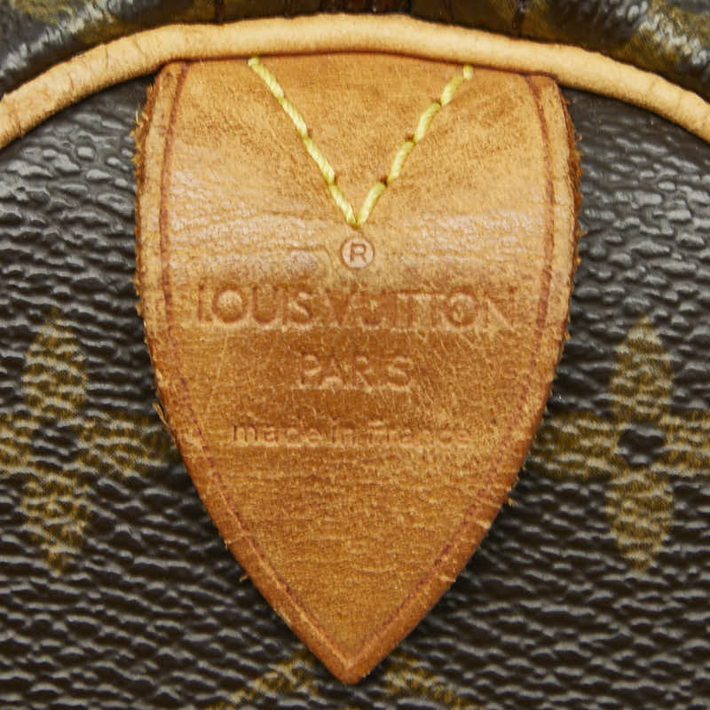 ルイ ヴィトン モノグラム スピーディ25 ミニボストンバッグ ハンドバッグ M41528 ブラウン PVC レザー レディース LOUIS VUITTON 【中古】