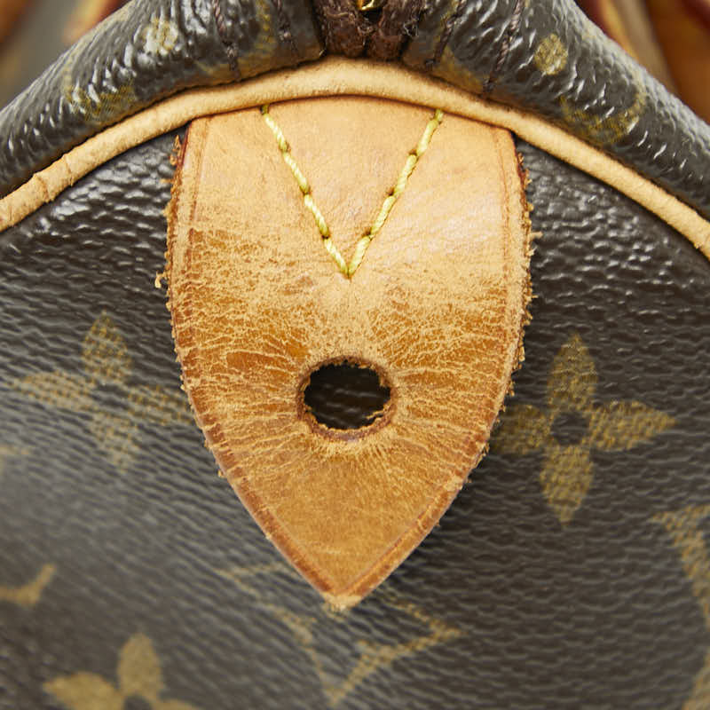 ルイ ヴィトン モノグラム スピーディ25 ミニボストンバッグ ハンドバッグ M41528 ブラウン PVC レザー レディース LOUIS VUITTON 【中古】