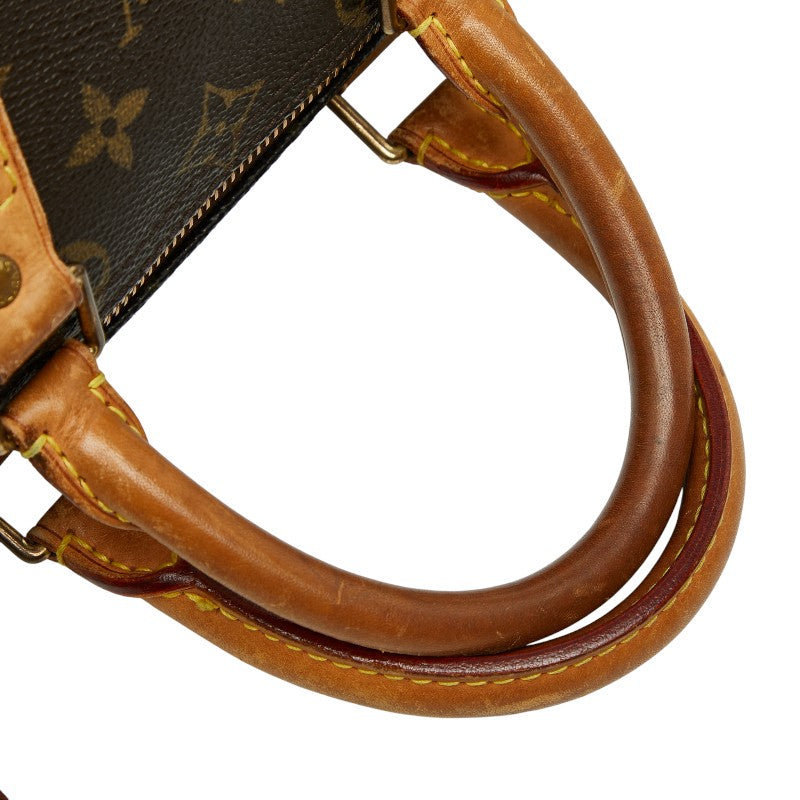 ルイ ヴィトン モノグラム スピーディ25 ミニボストンバッグ ハンドバッグ M41528 ブラウン PVC レザー レディース LOUIS VUITTON 【中古】