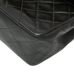 シャネル マトラッセ ココマーク Wフラップ チェーン ショルダーバッグ ハンドバッグ ブラック ラムスキン レディース CHANEL 【中古】