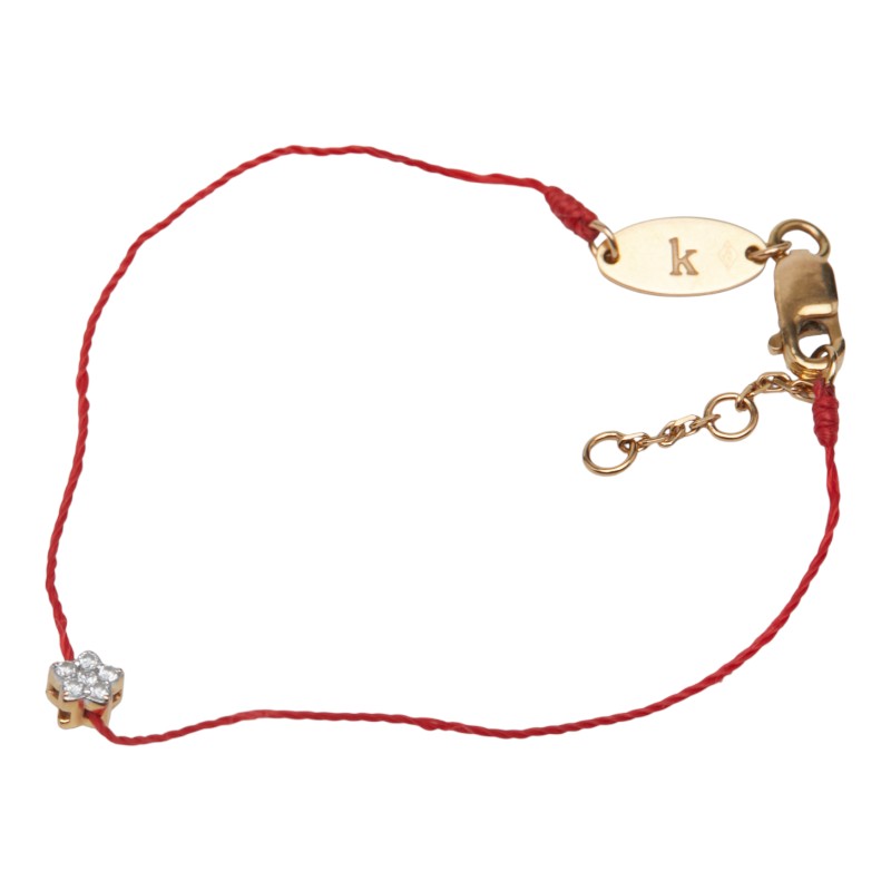 レッドライン チャチャ ブレスレット レッド K18YG イエローゴールド レディース 【中古】