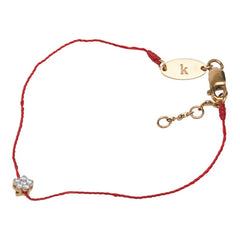 レッドライン チャチャ ブレスレット レッド K18YG イエローゴールド レディース 【中古】