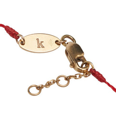 レッドライン チャチャ ブレスレット レッド K18YG イエローゴールド レディース 【中古】