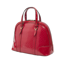 グッチ マイクロGG ハンドバッグ 309617 ピンク エナメル レザー レディース GUCCI 【中古】