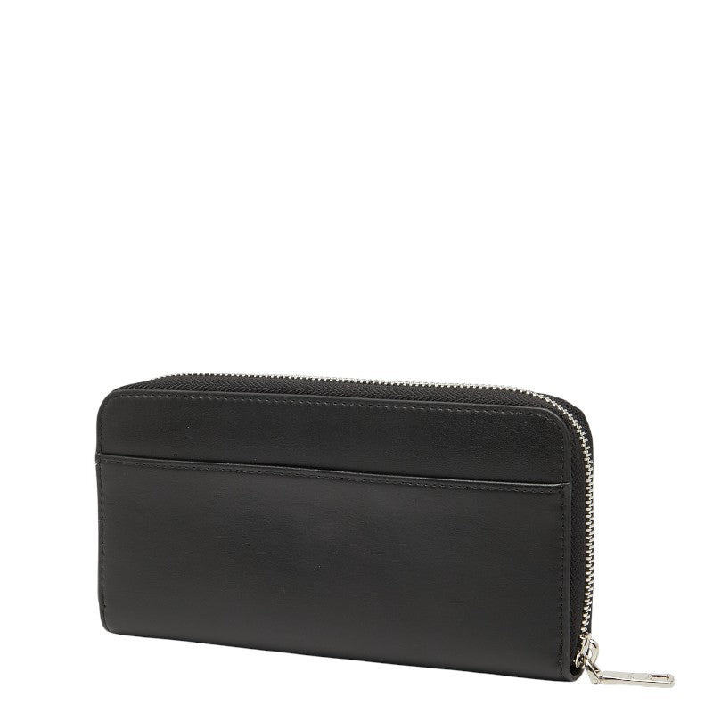 コーチ × スヌーピー 長財布 ラウンドファスナー F53773 ブラック レザー レディース COACH 【中古】