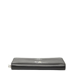 コーチ × スヌーピー 長財布 ラウンドファスナー F53773 ブラック レザー レディース COACH 【中古】
