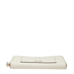コーチ 長財布 ラウンドファスナー ホワイト レザー レディース COACH 【中古】