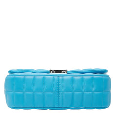 マイケルコース トライベッカ ラージ チェーン ショルダーバッグ ハンドバッグ ブルー レザー レディース Michael Kors 【中古】