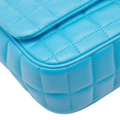 マイケルコース トライベッカ ラージ チェーン ショルダーバッグ ハンドバッグ ブルー レザー レディース Michael Kors 【中古】