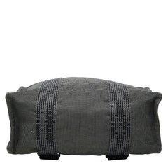 エルメス エールライン アドMM リュック バックパック グレー キャンバス レディース HERMES 【中古】