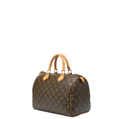 ルイ ヴィトン モノグラム スピーディ30 ハンドバッグ ミニボストンバッグ M41108 ブラウン PVC レザー レディース LOUIS VUITTON 【中古】