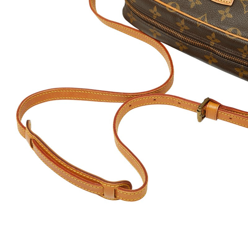 ルイ ヴィトン モノグラム ジュヌフィーユMM 斜め掛け ショルダーバッグ M51226 ブラウン PVC レザー レディース LOUIS VUITTON 【中古】