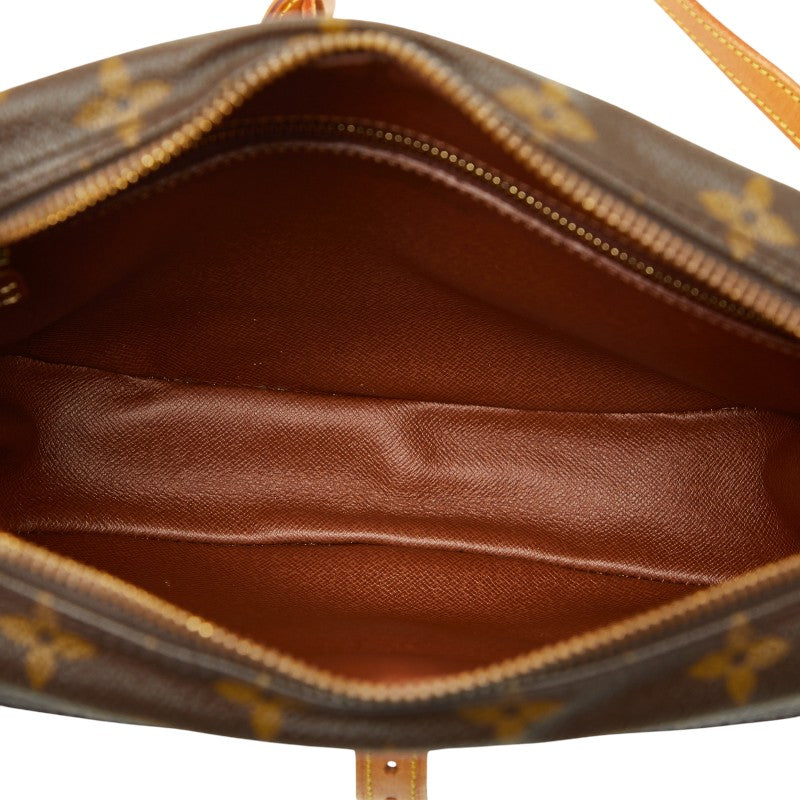 ルイ ヴィトン モノグラム ジュヌフィーユMM 斜め掛け ショルダーバッグ M51226 ブラウン PVC レザー レディース LOUIS VUITTON 【中古】
