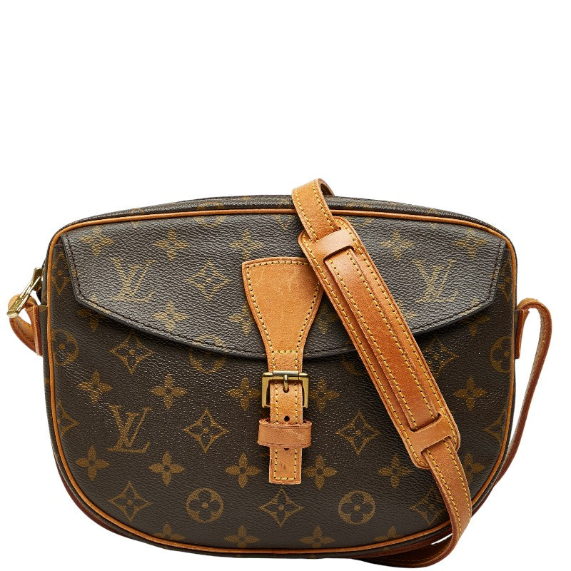 ルイ ヴィトン モノグラム ジュヌフィーユMM 斜め掛け ショルダーバッグ M51226 ブラウン PVC レザー レディース LOUIS VUITTON 【中古】