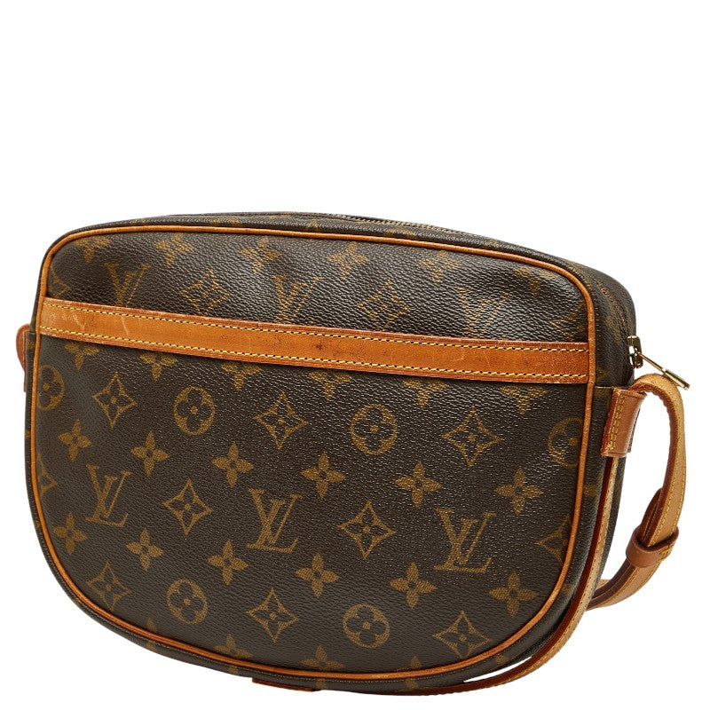 ルイ ヴィトン モノグラム ジュヌフィーユMM 斜め掛け ショルダーバッグ M51226 ブラウン PVC レザー レディース LOUIS VUITTON 【中古】