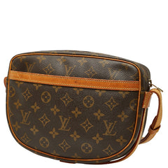 ルイ ヴィトン モノグラム ジュヌフィーユMM 斜め掛け ショルダーバッグ M51226 ブラウン PVC レザー レディース LOUIS VUITTON 【中古】