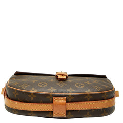 ルイ ヴィトン モノグラム ジュヌフィーユMM 斜め掛け ショルダーバッグ M51226 ブラウン PVC レザー レディース LOUIS VUITTON 【中古】