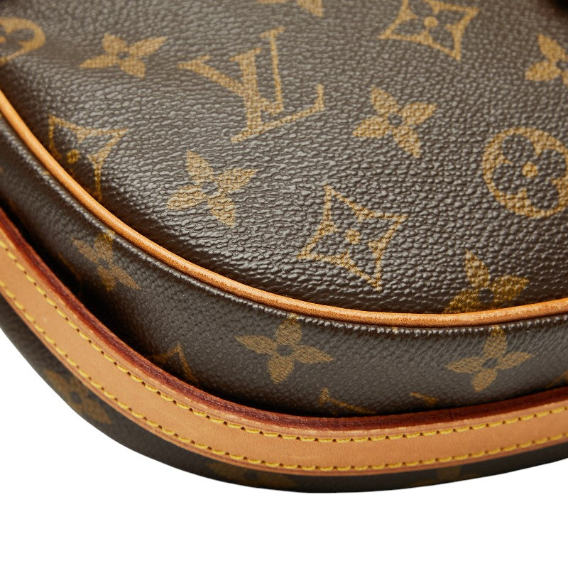 ルイ ヴィトン モノグラム ジュヌフィーユMM 斜め掛け ショルダーバッグ M51226 ブラウン PVC レザー レディース LOUIS VUITTON 【中古】