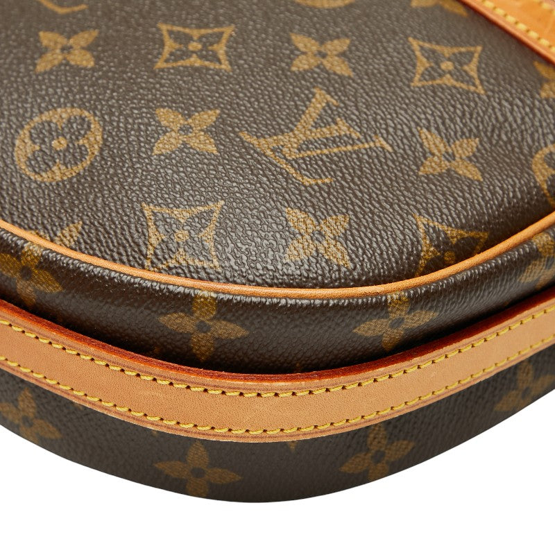 ルイ ヴィトン モノグラム ジュヌフィーユMM 斜め掛け ショルダーバッグ M51226 ブラウン PVC レザー レディース LOUIS VUITTON 【中古】
