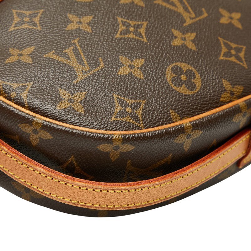 ルイ ヴィトン モノグラム ジュヌフィーユMM 斜め掛け ショルダーバッグ M51226 ブラウン PVC レザー レディース LOUIS VUITTON 【中古】